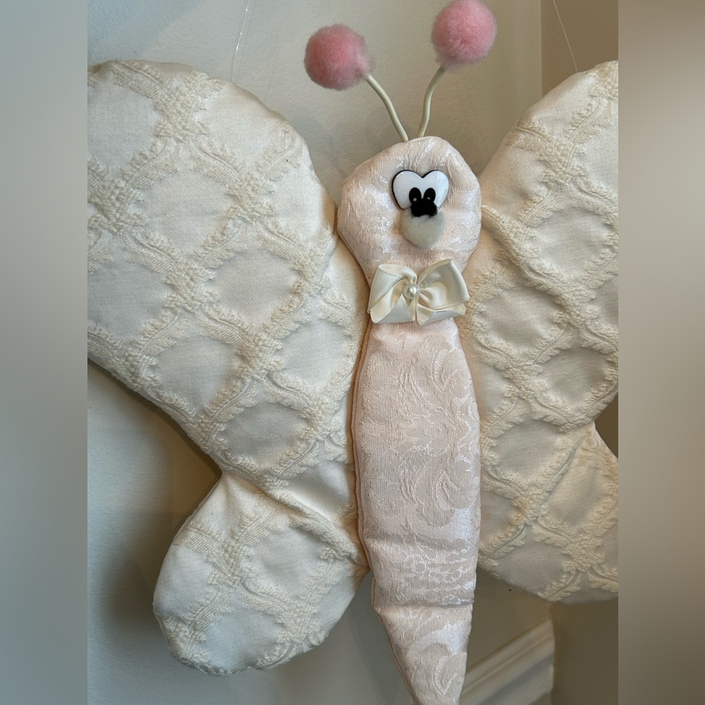 Butterfly baby mobile wall hanger bought in baby boutique